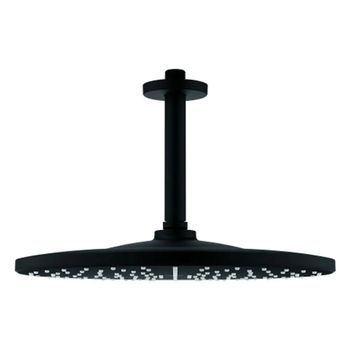 Ducha De Techo Con Brazo Grohe Rainshower Mono 310 142 Mm, 1 Chorro, Black, 22122kf0