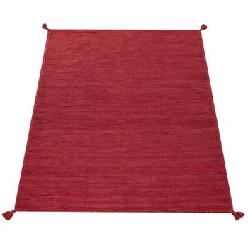 Alfombra tejida a mano Kilian rojo 200x290 cm