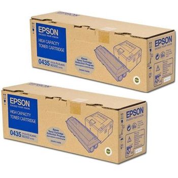 Original Multipack Epson Aculaser M2000D Printer Toner Cartridges (2 Pack) -C13S050435