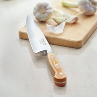 cuchillo de chef 20 cm acero inoxidable madera