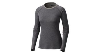 Camiseta de manga larga para mujer mountain hardwear cinetica gris