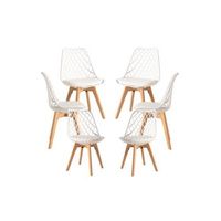 pack 6 sillas mima de polipropileno 824943 cm - blanco