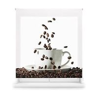 estor enrollable translucido con estampado - estor tamano 150x180 - estor modelo coffee  blindecor