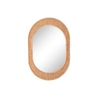 espejo ratan cristal 515x2x77 natural