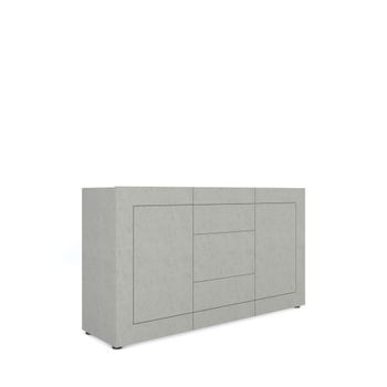 Aparador 2 puertas/3 cajones 150x40x83,5 cm efecto madeira cachemira