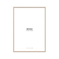 marco de madera rosa con acrilico - 40 x 50 cm