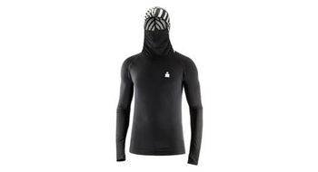 Compressport 3d thermo chaqueta con capucha ironman dazzle negra