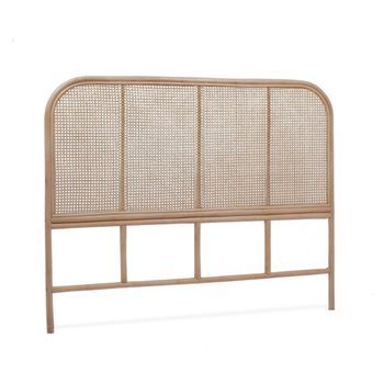 Cabecero De Ratán Natural Y Caña, Madera 140cm