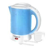 aigostar walking drip - hervidor de agua electrico compacto de 06 litro libre de bpa 650w color  azul