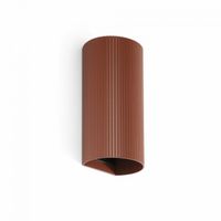 aplique de pared sole estriado 2 luces