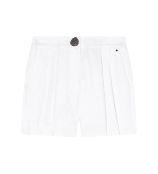 A|X Armani Exchange para mujer. XW001983AF21530U0002 Shorts Cintura Alta blanco (S), Casual, Lino
