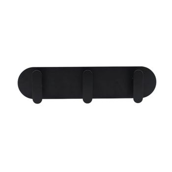 Perchero moderno de metal con 3 ganchos 30cm