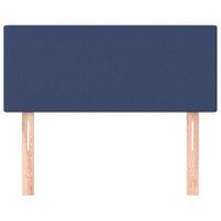 cabecero cama mueble de dormitorio de tela 100 x 5 x 7888 cm azul m020007265