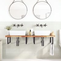 encimera tocador bano madera acacia acabado aceite 120x50x4 cm