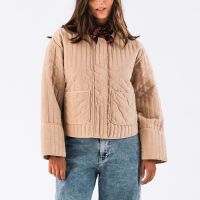 lollys laundry ananda quilted cotton-velour jacket - xl