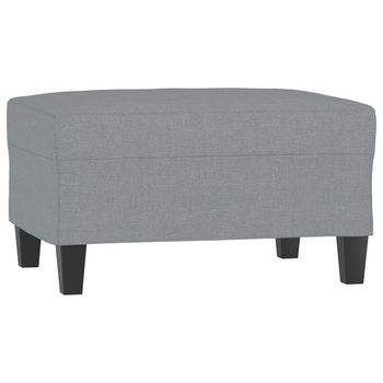 Reposapiés De Tela Gris Claro 70x55x41 Cm Vidaxl