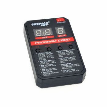 Tarjeta de programación Surpass Hobby Rocket V2 LED para controlador de velocidad electrónico impermeable sin escobillas