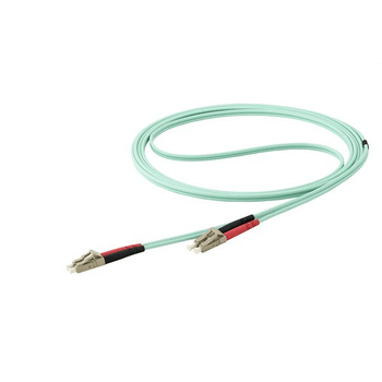 CABLE 15M FIBRA MULTI D PLEX 50/125 LC A LC AQUA OM4 LSZH
