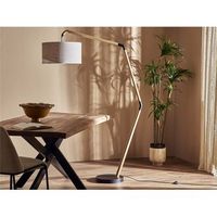 lampara pie descentrada tucker pant beige 120x45x178 cm