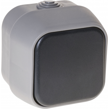 Interruptor bipolar bert ip54 gris 7x7x5 cm