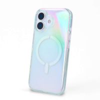 funda purpurina compatible con magsafe compatible con iphone 16 plus