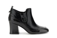 botines de piel naplak black 38