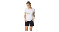 camiseta de manga corta para mujer odlo f dry ridgeline blanco