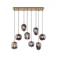 lampara colgante blacky 8 luces