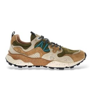 Flower Mountain para hombre. 2017816 Zapatillas Yamano 3 multicolor (42), Beige, Plano, Nobuck, Cordones, Casual