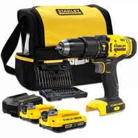 kit taladro percutor stanley fatmax 18v li-ion  50 accesorios