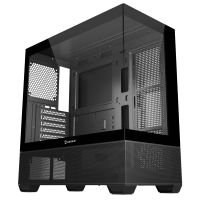 unykach revelat mid tower atx doble cristal templado usb-c negra