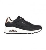 skechers para mujer 155196 zapatillas uno - shimmer away negro 38 tela plano cordones casual