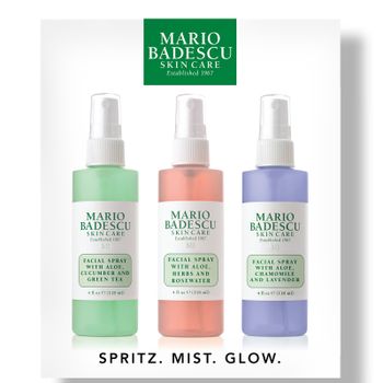 Mario Badescu Spritz. Mist. Glow.