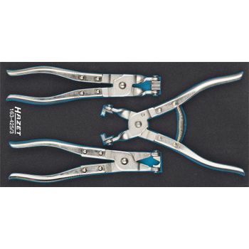 Hazet 163-425/3 Juego De Pinzas Para Abrazaderas De Manguera ∙ 342 Mm X 172 Mm ∙ Número De Herramientas: 3
