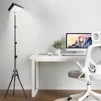 lampara de pie led con temporizador para interiores soporte de cuello de cisne ajustable y brillo regulable luz de lectura y de pie regulable para dormitorio