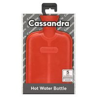 cassandra hot water bottle rib 2 sided orange