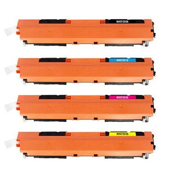 Compatible Multipack HP Colour LaserJet Pro MFP M177fw Printer Toner Cartridges (4 Pack) -CF350A
