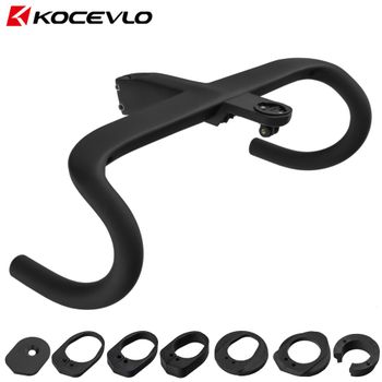 Manillar de carbono de carretera KOCEVLO, manillar de carbono T800, manillar de carretera interno integrado de 28,6mm, piezas de bicicleta
