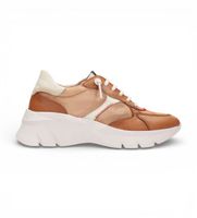 hispanitas para mujer chv253819 zapatillas habana marron 37 piel 3 a 5cm cordones casual