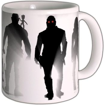 Taza Guardianes De La Galaxia Here We Go Marvel Cerámica 300 Mls