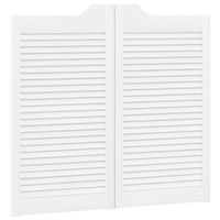 puertas batientes blanco 90 x 40 cm madera de pino maciza vidaxl