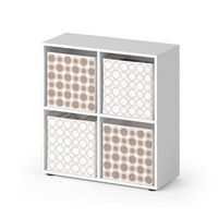 separador de ambientes tetra 726 x 72 cm con 4 cajas plegables opc2 vicco