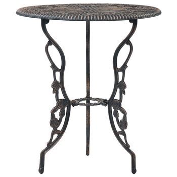 Mesa Y Sillas Bistró De Jardín 3 Uds | Muebles De Jardín Aluminio Fundido