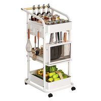 joybos - estanteria de almacenamiento con ruedas multifuncional para cocina