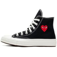 converse zapatillas altas comme des garcons single heart chuck 70 black high para hombre