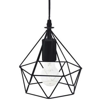 Factory Cuadros - Lámpara Colgante Ida - Techo - Negro - 19x22 Cm