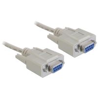 cable serie rs-232 d-sub 9 hembra a hembra delock 18 m beige