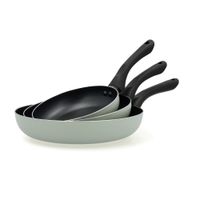 set 3 sartenes aluminio verde 18-22-26 cm