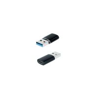 adaptador usb-a 31 nanocable 10020012 usb-a macho a usb-c hembra negro otg 30mm