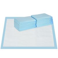 pawhut empapadores para perros 80 unidad 60x60 cm diseno de 6 capas con superficie de secado rapido a prueba de fugas azul